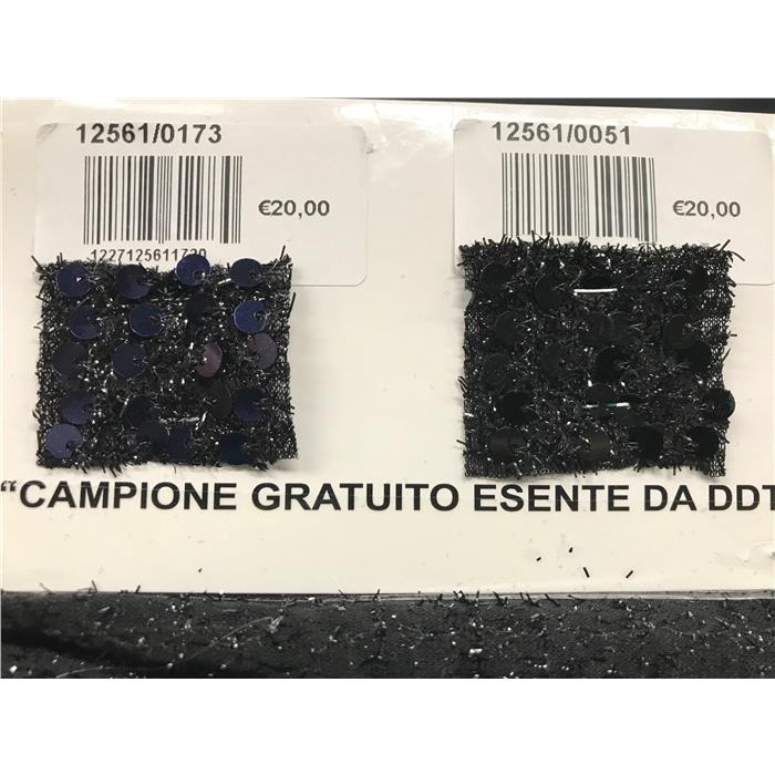 CREPE PAILETTES POLY COL.051 NERO