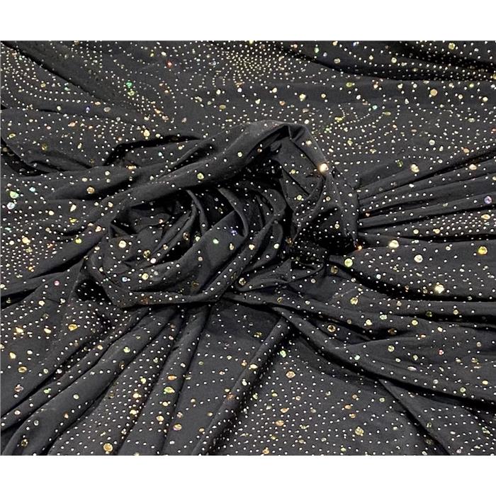 JERSEY -LOLITA NERO/ORO D228