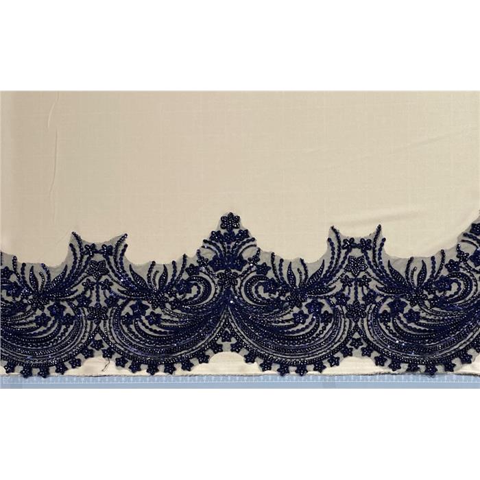 BORDO RICAMATO 30455-1B-NT52 NAVY