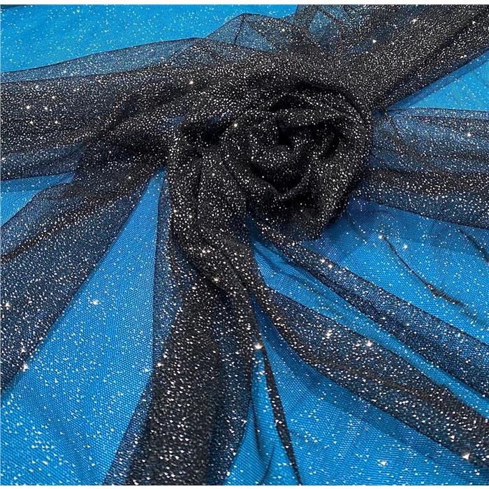 TULLE GLITTER 19-0306/ 147 col.051 nero