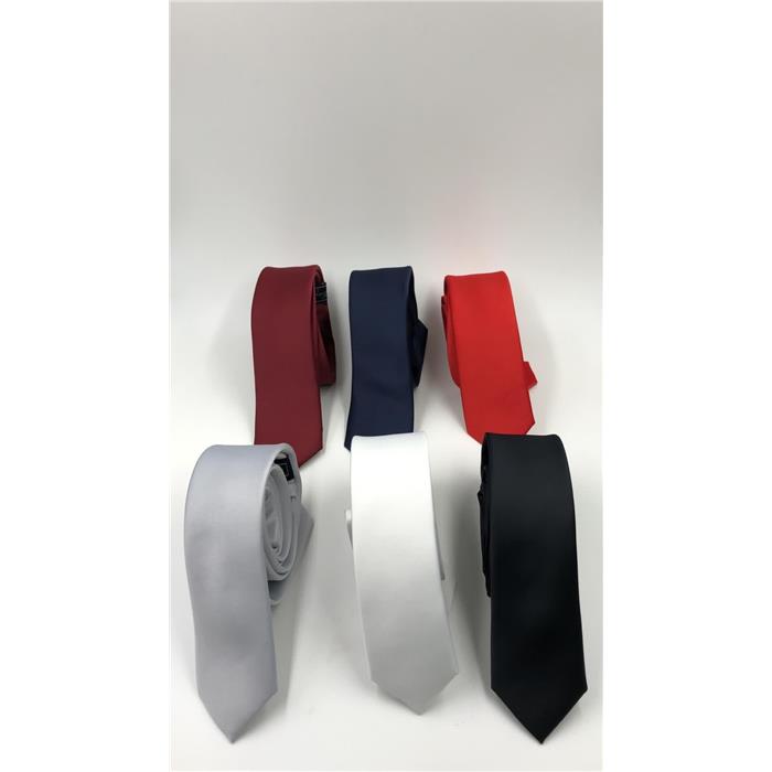 CRAVATTA RASO UOMO. CM.5 R5 COL.BIANCO