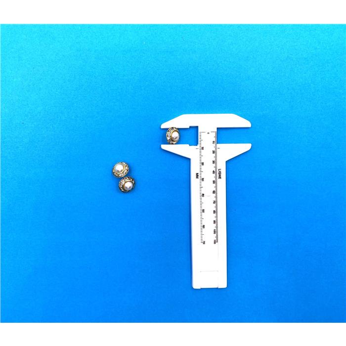 BOTTONE 11 MM. PERLA-ORO BTPRL11MMO