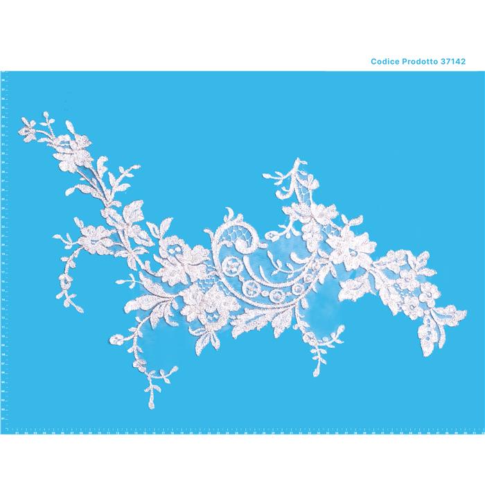 APPLICAZ.RICAMATA YY1W81237-1C/3B2B SILV