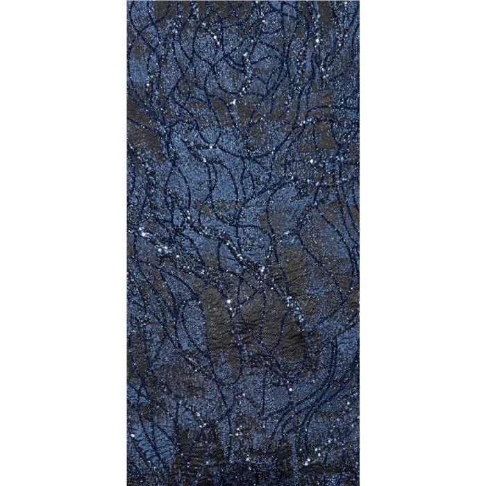 JACQUARD 10641 V.100-2660 NAVY GLIT.2mm INDIGO SEQ.