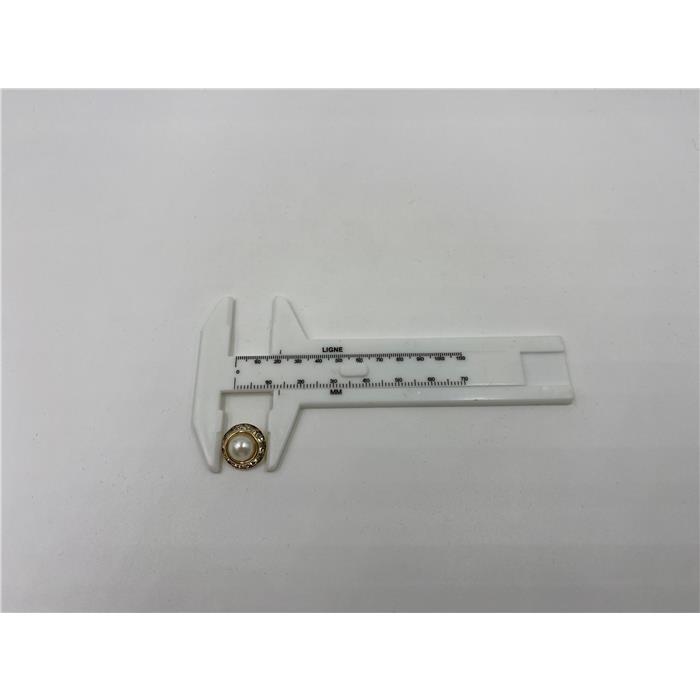 BOTTONE 13MM PERLA-ORO BTPRL13MMO